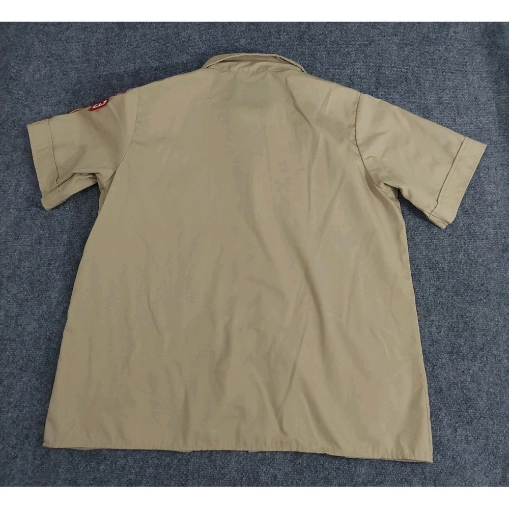 Vtg Boy Scouts Of America Shirt Boys XL 18-20 Patches KS MO Uniform 90s - Picture 2 of 11
